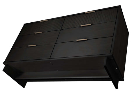 Granville 55.07 Double Wide Dresser in Black - Ornate Home