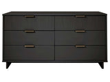 Granville 55.07 Double Wide Dresser in Dark Grey - Ornate Home