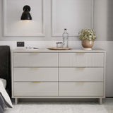 Granville 55.07 Double Wide Dresser in Light Grey - Ornate Home