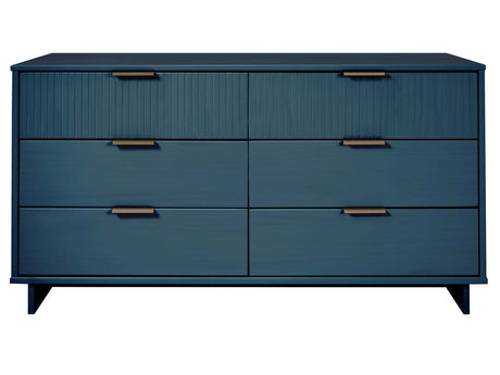 Granville 55.07 Double Wide Dresser in Midnight Blue - Ornate Home