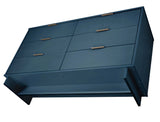 Granville 55.07 Double Wide Dresser in Midnight Blue - Ornate Home