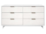 Granville 55.07 Double Wide Dresser in White - Ornate Home