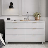 Granville 55.07 Double Wide Dresser in White - Ornate Home