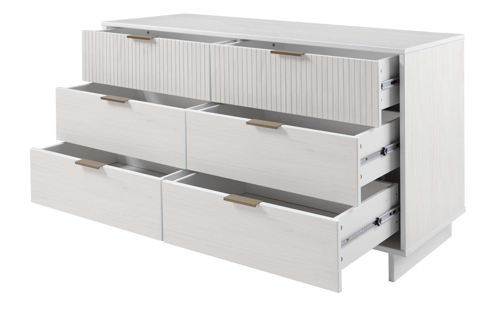 Granville 55.07 Double Wide Dresser in White - Ornate Home