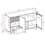 Granville 55.07 Sideboard in White - Ornate Home