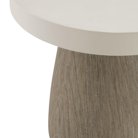 Granville Bone/Sea Oat Outdoor Side Table - Ornate Home