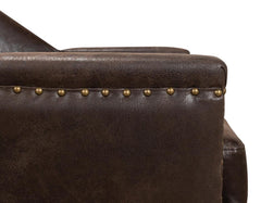 Granville Brown Leather Chair - Ornate Home