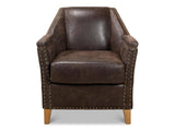 Granville Brown Leather Chair - Ornate Home