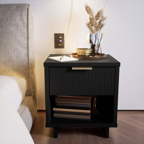 Granville Nightstand 1.0 in Black - Ornate Home