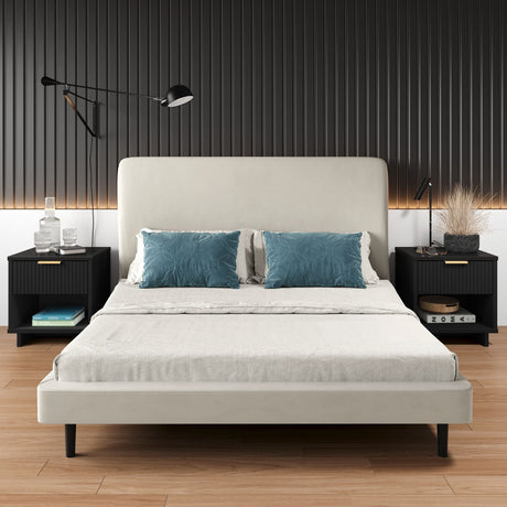 Granville Nightstand 1.0 in Black (set of 2) - Ornate Home