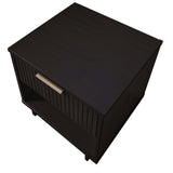 Granville Nightstand 1.0 in Black (set of 2) - Ornate Home