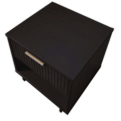 Granville Nightstand 1.0 in Black (set of 2) - Ornate Home