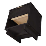 Granville Nightstand 1.0 in Black (set of 2) - Ornate Home