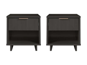 Granville Nightstand 1.0 in Dark Grey (set of 2) - Ornate Home