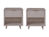Granville Nightstand 1.0 in Light Grey (set of 2) - Ornate Home