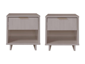 Granville Nightstand 1.0 in Light Grey (set of 2) - Ornate Home