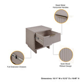 Granville Nightstand 1.0 in Light Grey (set of 2) - Ornate Home