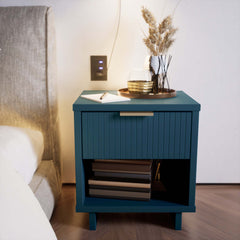 Granville Nightstand 1.0 in Midnight Blue - Ornate Home