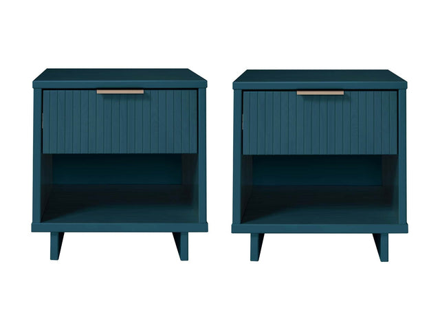 Granville Nightstand 1.0 in Midnight Blue (set of 2) - Ornate Home