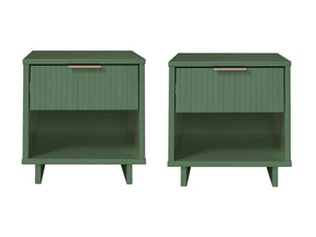 Granville Nightstand 1.0 in Sage Green (set of 2) - Ornate Home