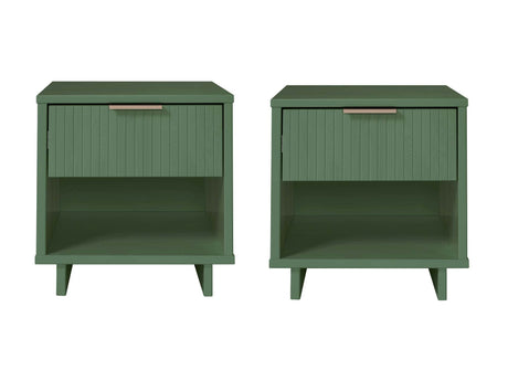 Granville Nightstand 1.0 in Sage Green (set of 2) - Ornate Home