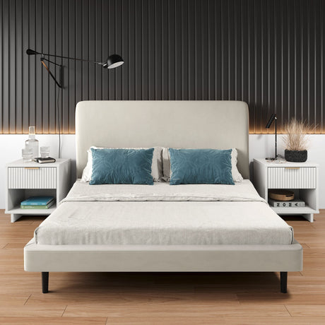 Granville Nightstand 1.0 in White (set of 2) - Ornate Home