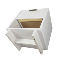 Granville Nightstand 1.0 in White (set of 2) - Ornate Home