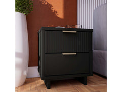 Granville Nightstand 2.0 in Black - Ornate Home