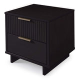 Granville Nightstand 2.0 in Black - Ornate Home