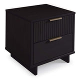 Granville Nightstand 2.0 in Black (set of 2) - Ornate Home