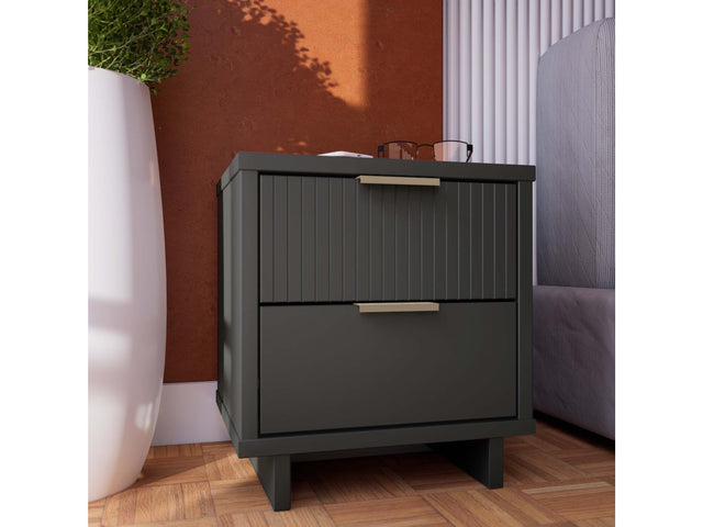 Granville Nightstand 2.0 in Dark Grey - Ornate Home
