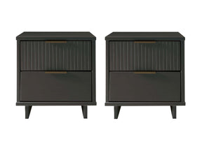 Granville Nightstand 2.0 in Dark Grey (set of 2) - Ornate Home