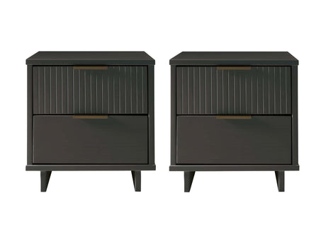 Granville Nightstand 2.0 in Dark Grey (set of 2) - Ornate Home