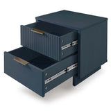 Granville Nightstand 2.0 in Midnight Blue - Ornate Home