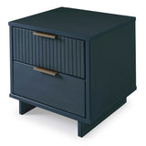 Granville Nightstand 2.0 in Midnight Blue - Ornate Home