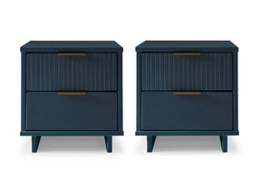 Granville Nightstand 2.0 in Midnight Blue (set of 2) - Ornate Home