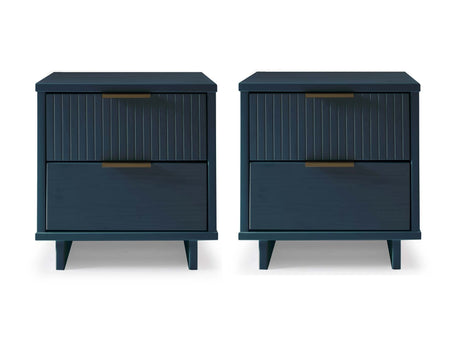 Granville Nightstand 2.0 in Midnight Blue (set of 2) - Ornate Home