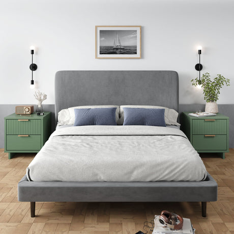 Granville Nightstand 2.0 in Sage Green (set of 2) - Ornate Home