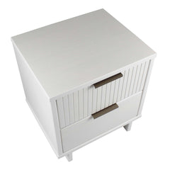 Granville Nightstand 2.0 in White (set of 2) - Ornate Home