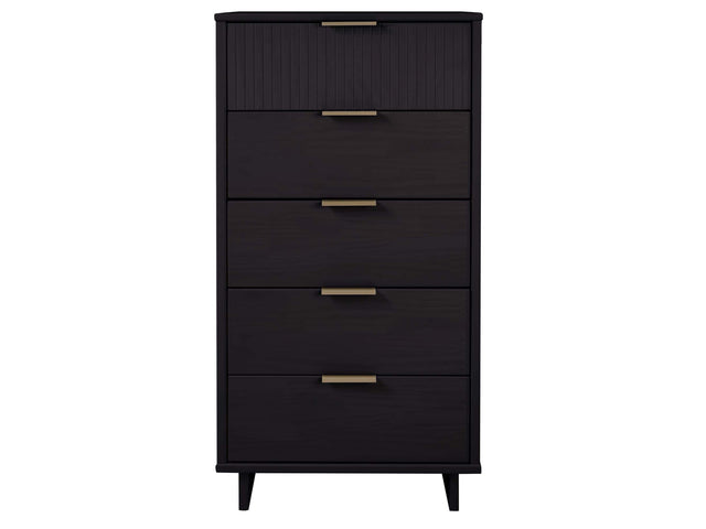 Granville Tall 23.62 Narrow Dresser in Black - Ornate Home