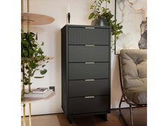 Granville Tall 23.62 Narrow Dresser in Dark Grey - Ornate Home