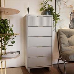 Granville Tall 23.62 Narrow Dresser in Light Grey - Ornate Home