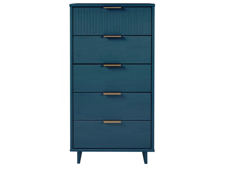 Granville Tall 23.62 Narrow Dresser in Midnight Blue - Ornate Home