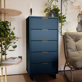 Granville Tall 23.62 Narrow Dresser in Midnight Blue - Ornate Home