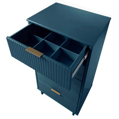 Granville Tall 23.62 Narrow Dresser in Midnight Blue - Ornate Home