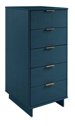 Granville Tall 23.62 Narrow Dresser in Midnight Blue - Ornate Home