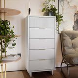 Granville Tall 23.62 Narrow Dresser in White - Ornate Home