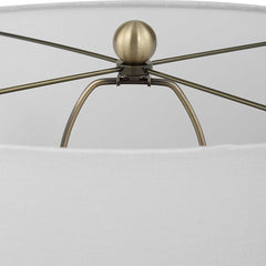 Graphite Black Ribbed Table Lamp - Ornate Home