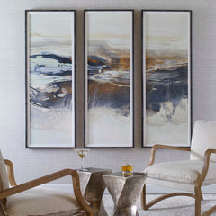 Graphite Horizon Multicolor Framed Prints (Set of 3) - Ornate Home