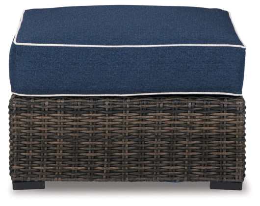 Grasson Lane Outdoor Ottoman w/ Cushion - Ornate Home